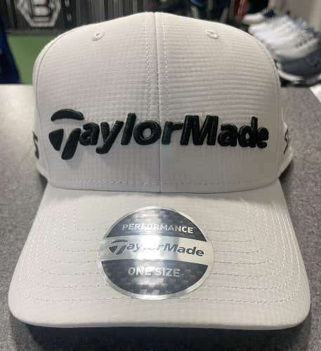 TaylorMade Tour Radar TP5 Stealth 2 White Adjustable Golf Hat/Cap NWT