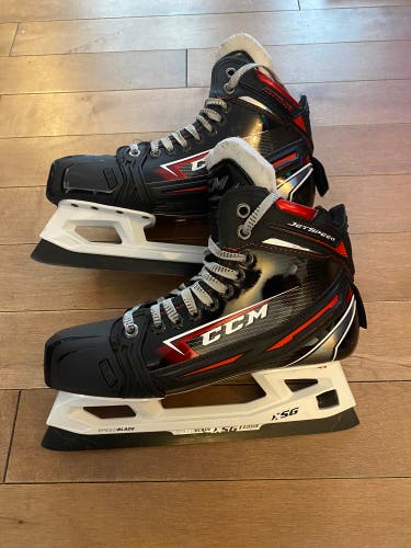 Used CCM Regular Width  Size 6.5 Jetspeed FT2 Hockey Goalie Skates