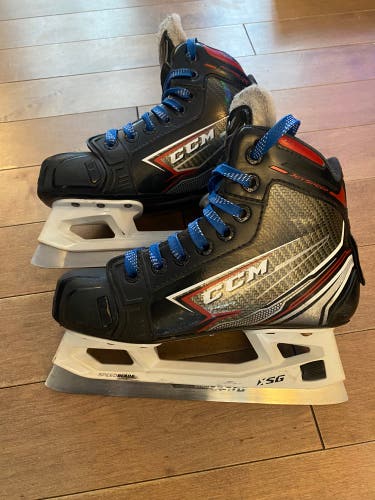 Used CCM Regular Width  Size 2 JetSpeed Hockey Goalie Skates