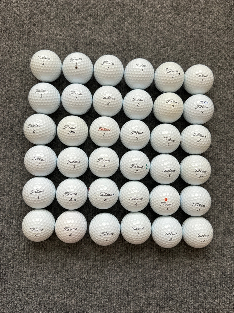 Used Titleist 36 Pack (3 Dozen) Pro V1 Balls