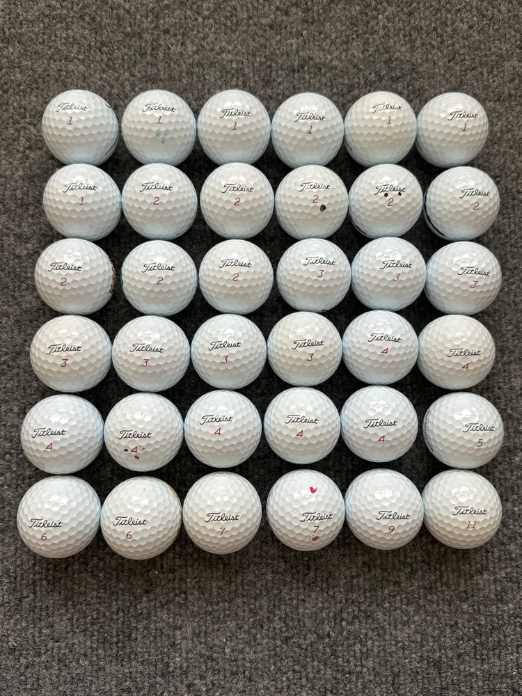 Used Titleist 36 Pack (3 Dozen) Pro V1x Balls
