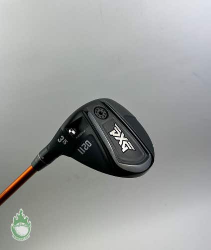 Used LH 2022 PXG 0211 3 Wood 15* NVS Orange 55g Senior Flex Graphite Golf Club