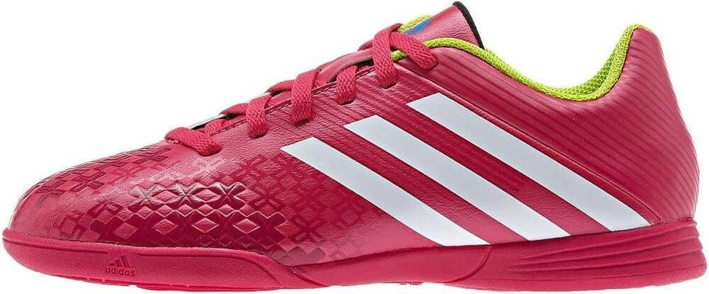Adidas Kids Perdito LZ Indoor Soccer Shoes Pink - Size 11k - MSRP $40