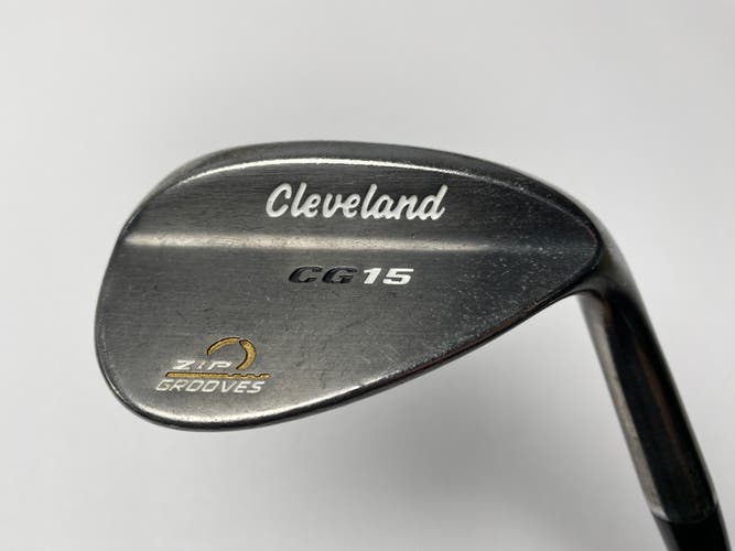Cleveland CG15 Black Pearl 52* 10 Traction Wedge Steel Mens RH Oversize Grip