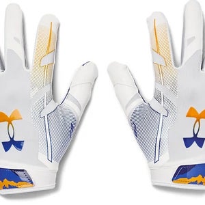 new UA UNDER ARMOUR F8 RECEIVER FOOTBALL GLOVES, youth L/large limited edition