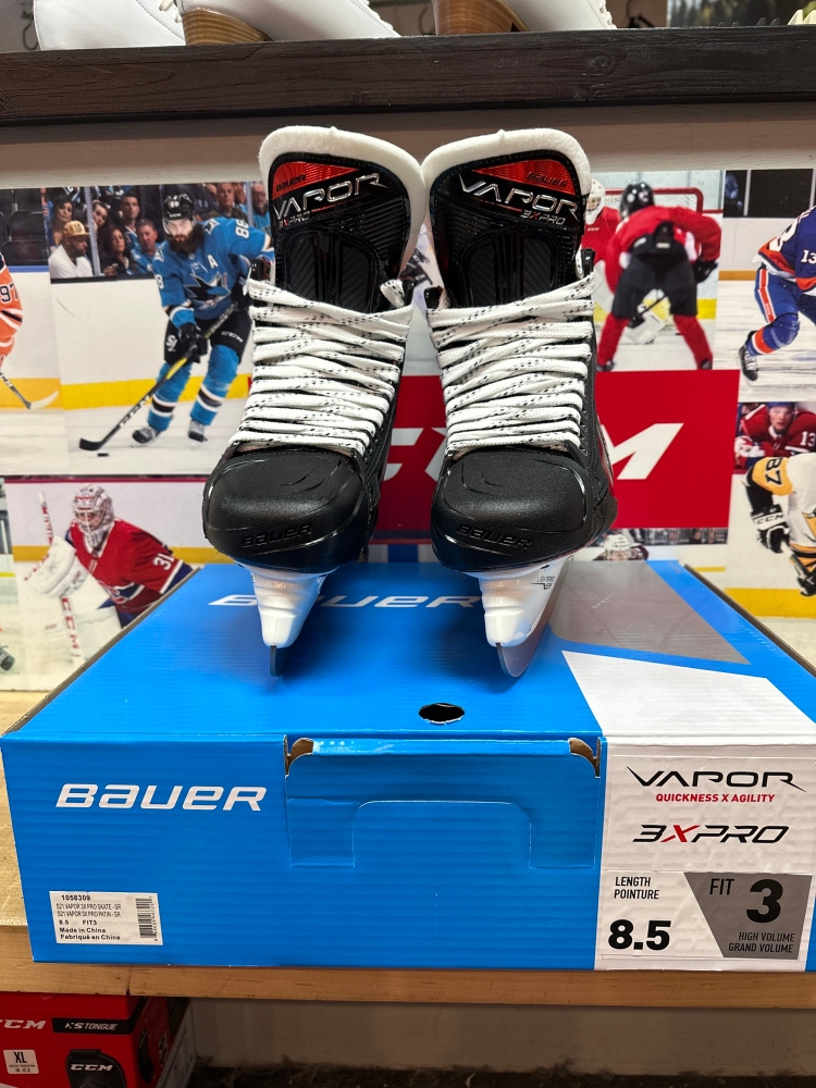 Bauer 3x Pro Hockey Skate Size 8.5 Fit 3