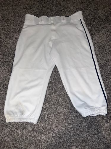 White Used Large Easton Game Pants