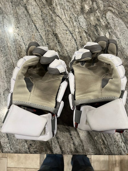 Used Player's Warrior Large Burn Lacrosse Gloves