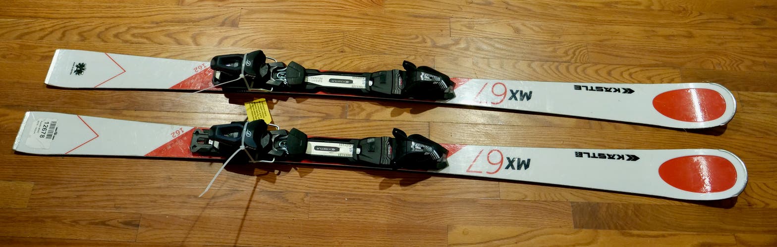 Used Unisex 2019 Kastle MX67 Skis 162 cm With Bindings Max Din 10