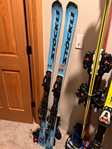 Women’s FIS Stockli Laser SL Skis With Bindings