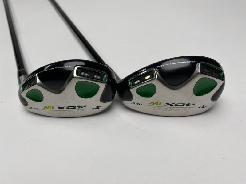 Nickent 4DX Ironwood 2+ & 3+ Hybrid Set 15.5* 18.5* UST SR3 Regular Graphite RH