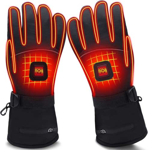 NEW $90 Rechargeable Ifwater Size L Heated Gloves With Batteries + Charger