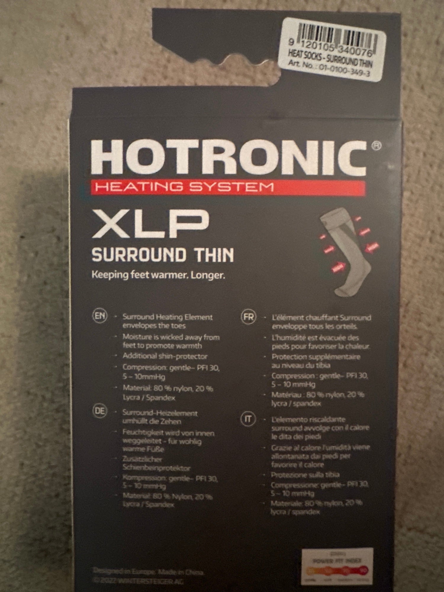 Hotronic XLP 2P BT Surround Comfort Heated Socks Set with