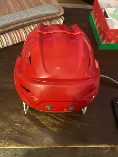 Used Bauer Reakt 95 red helmet