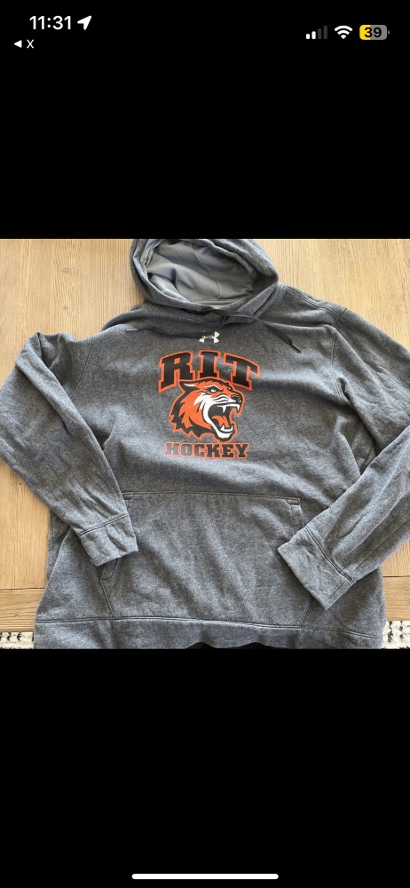 RIT Tigers College Hockey Under Armour Hoodie XL