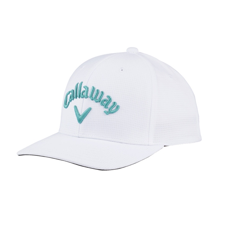 NEW 2023 Callaway Performance Pro White/Teal Adjustable Golf Hat/Cap