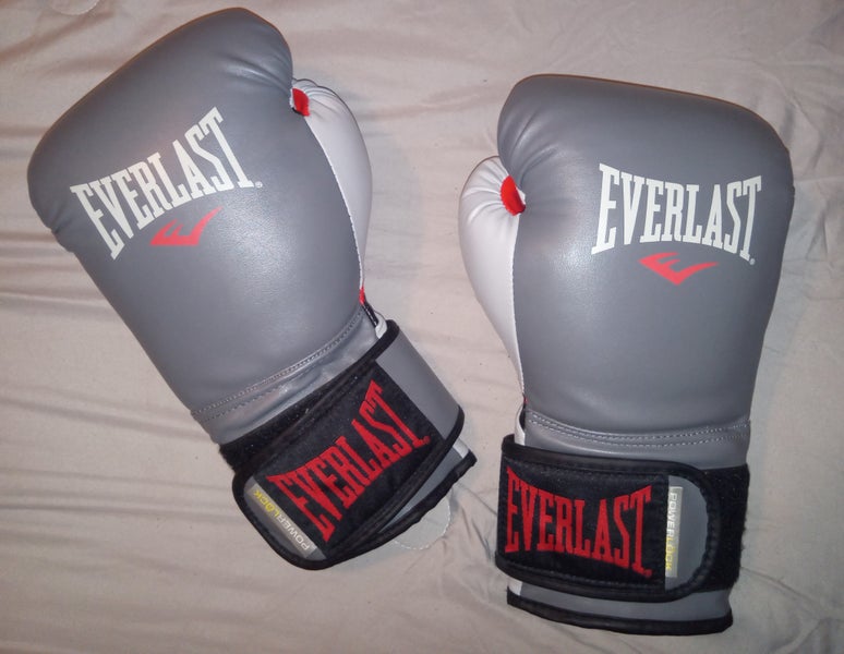 Everlast 16oz Powerlock Hook & Loop Training Gloves with Synthetic Leather