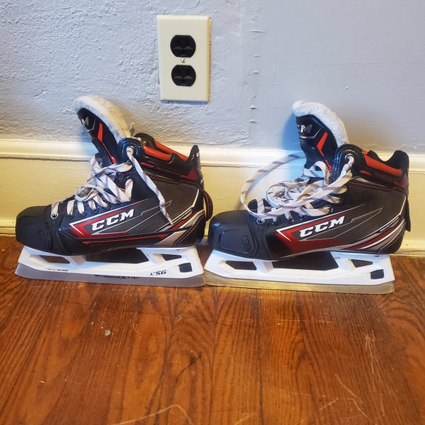 Senior Used CCM Hockey Goalie Skates Regular Width Size 6.5