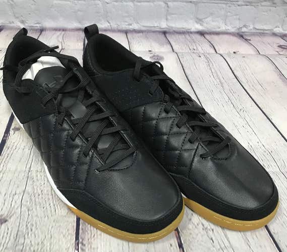 Under Armour Command Leather Indoor Soccer Shoes Black - Size 9.5 - MSRP $100