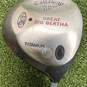 Callaway  Warbird Great Big Bertha 10* Driver Regular Graphite NEW GRIP / sa8381