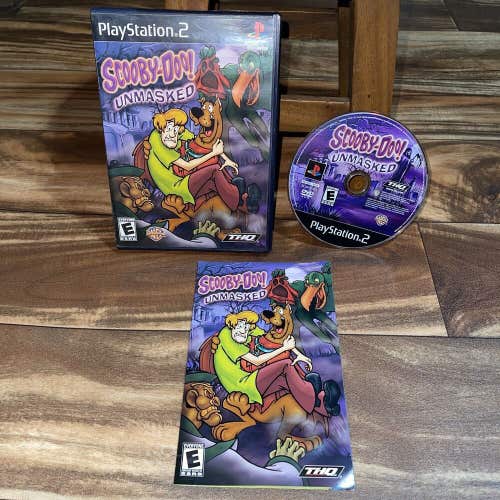 Scooby-Doo Unmasked (Sony PlayStation 2, 2005) CIB Complete With Manual