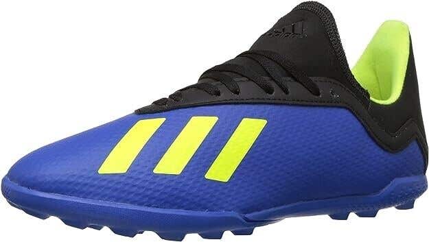 Adidas Kids X Tango 18.3 Turf Soccer Shoes Blue - Size 3.5k - MSRP $60