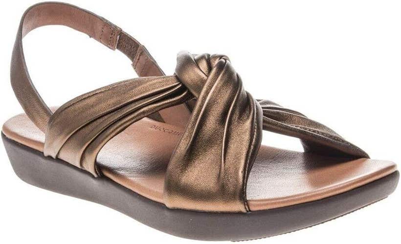 FitFlop Women's Twine Bronze Leather Sandals - Size 10 - MSRP $80