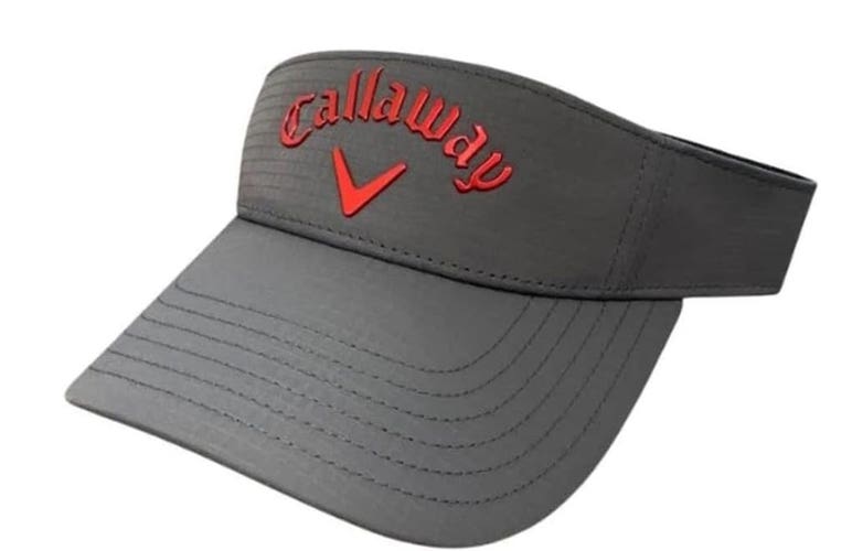 NEW Callaway Golf Liquid Metal Charcoal Adjustable Golf Visor/Hat/Cap