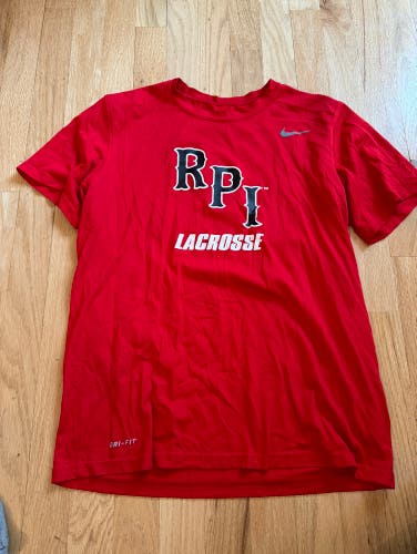 Red RPI Lacrosse Dry-Fit Shirt