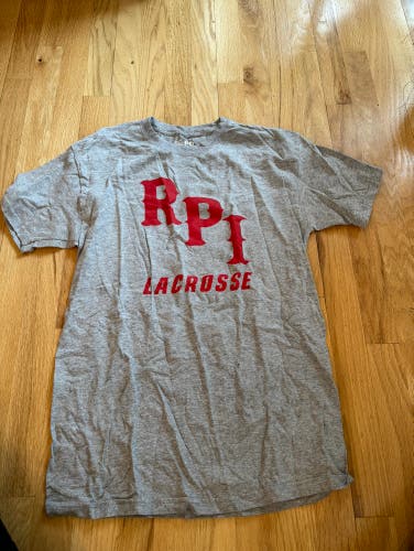 Grey RPI Lacrosse Dry-Fit Shirt