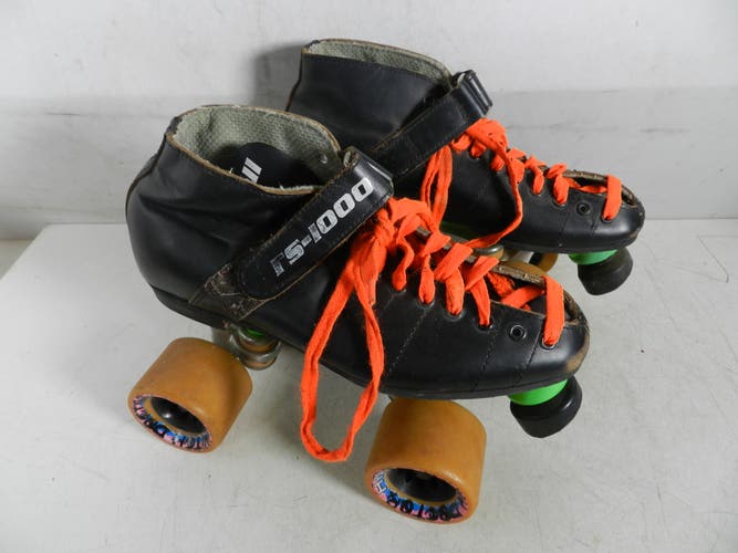 Riedell USA RS-1000 Roller Skates Men's Shoe Size 5, Black