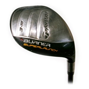 TaylorMade Burner Superlaunch 18* 3 Hybrid/Rescue Graphite REAX 60g Regular Flex