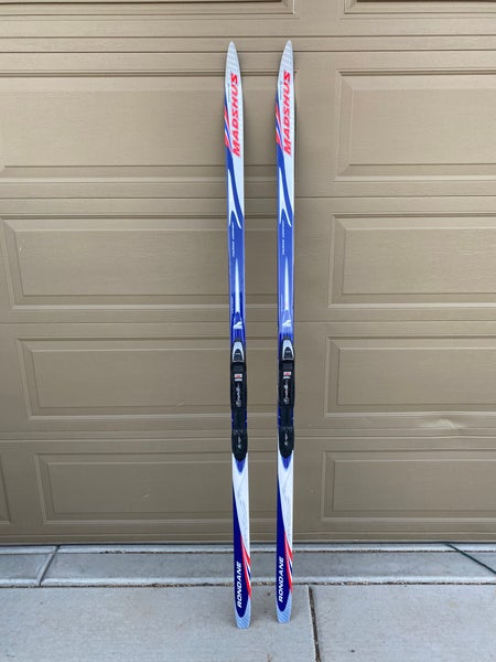 Classic Used Men's Madshus Cross Country Skis With Bindings