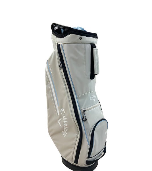 NEW 2024 Callaway Golf Chev 14 Silver/Glacier Golf Cart Bag