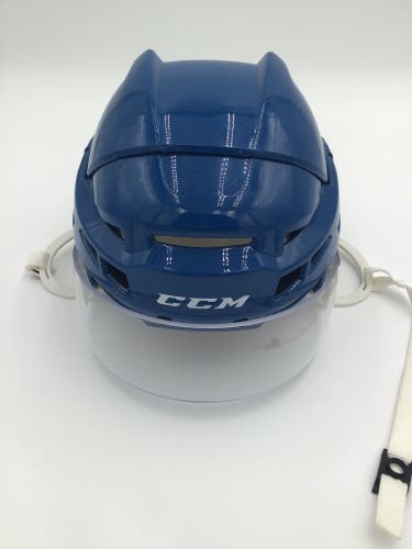 New Blue CCm Vector V08 Pro Stock Helmet Small With Visor