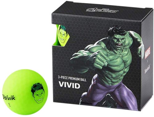 Volvik Vivid Marvel X Golf Balls (Hulk, 4pk) NEW