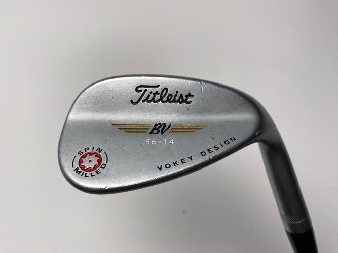 Titleist 2009 Vokey Spin Milled Chrome 56* 14 Bounce Wedge Steel Mens RH
