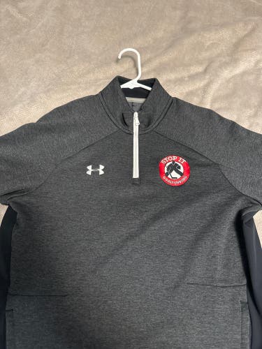 Stop It Goaltending Under Armour 1/4 Zip Medium Smoke Free Home