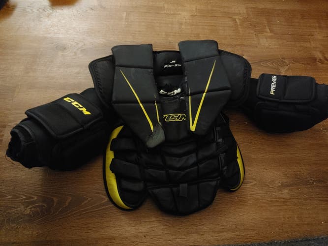 Used Small / Medium CCM Premier Goalie Chest Protector