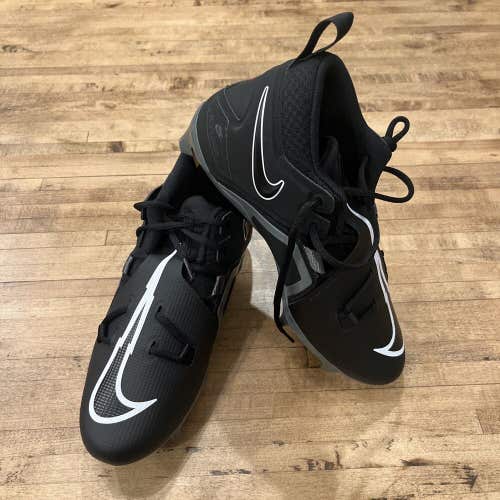 Nike Alpha Menace Pro 3 Shadow Black Football Cleats CT6649-010 Men’s Size 9.5