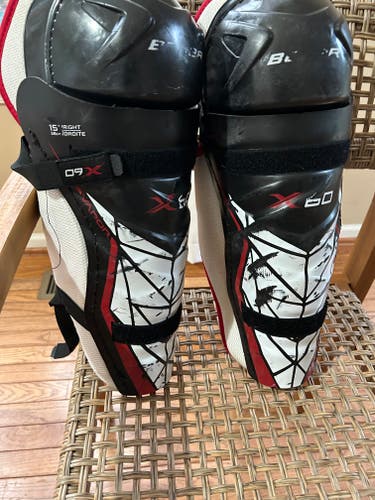 Senior Bauer Vapor X60 15" Shin Pads