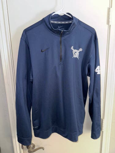 Georgetown Men’s Lacrosse Nike Fleece Quarter-Zip Jacket (Team Issued: #44)