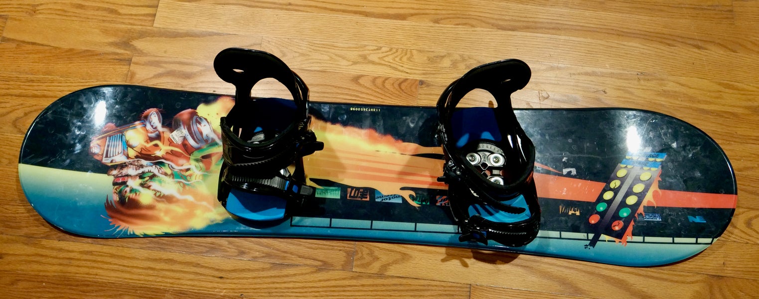 Used Kid's Snowjam X-Race Snowboard All Mountain With Bindings True Twin