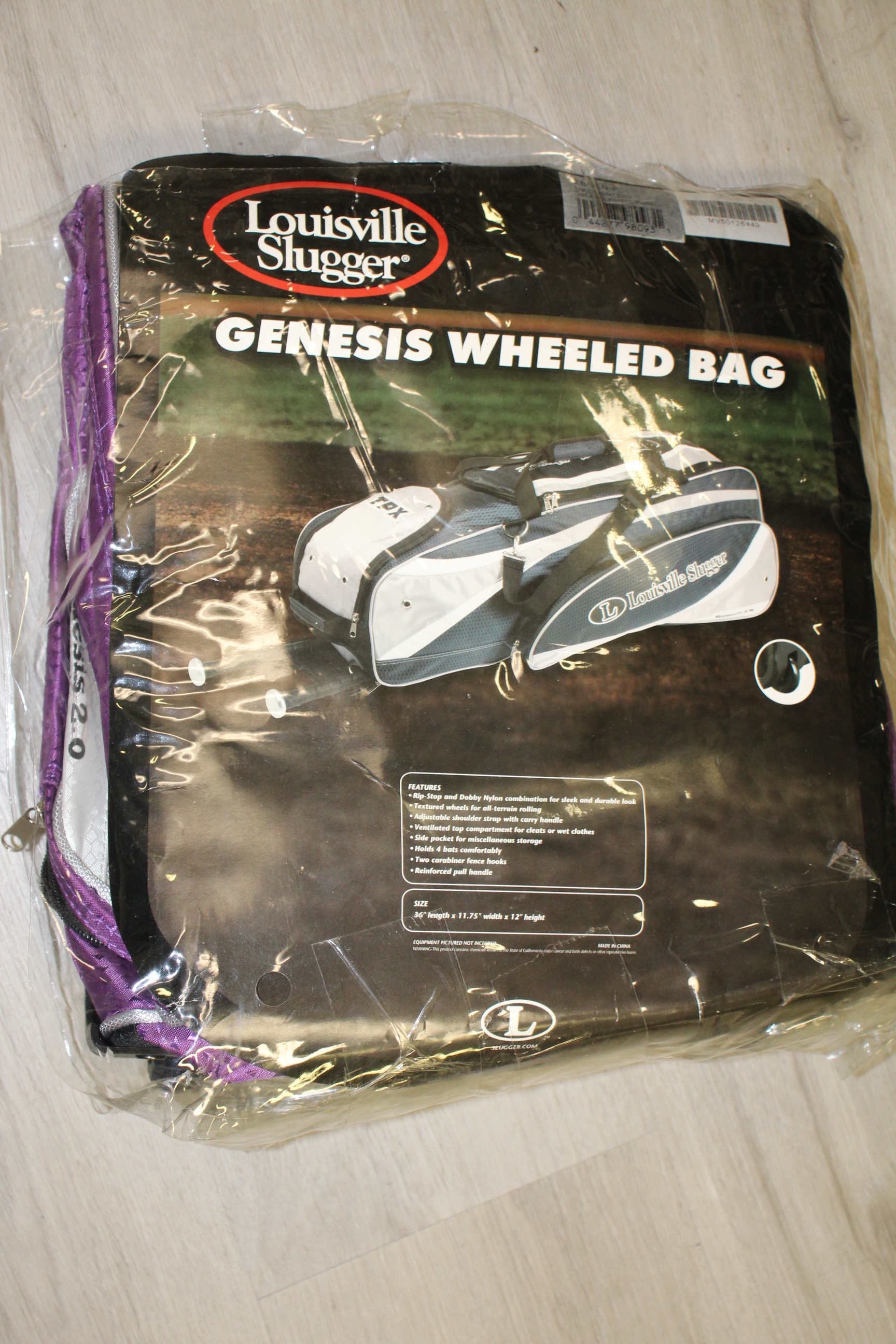 New Louisville Slugger Genesis Wheeled Bat Bag