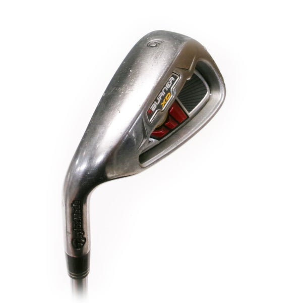 LH TaylorMade Burner XD Single 9 Iron Steel REAX Superfast Steel 90g Regular