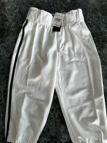 White Youth New Medium Adidas Game Pants