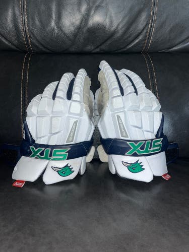 Used Player's STX Large Surgeon RZR Lacrosse Gloves