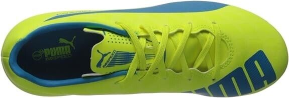 Puma JR Evospeed 5.4 FG Soccer Cleats Yellow Blue - Size 6 - MSRP $50