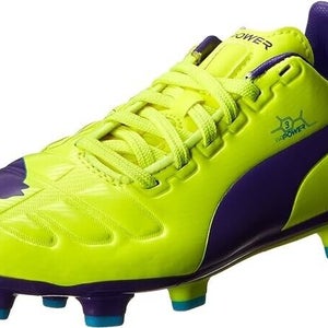 Puma JR EvoPower 3 FG Junior Soccer Cleats Yellow - Size 5.5 - MSRP $80