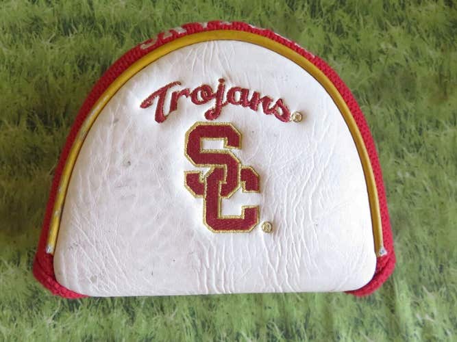 USC TROJANS Mallet Putter Headcover White w/Red